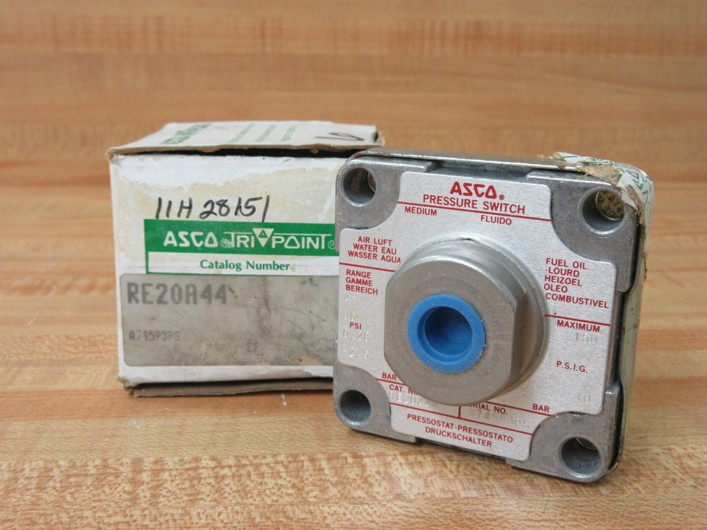 Asco RE20A44 Pressure Switch