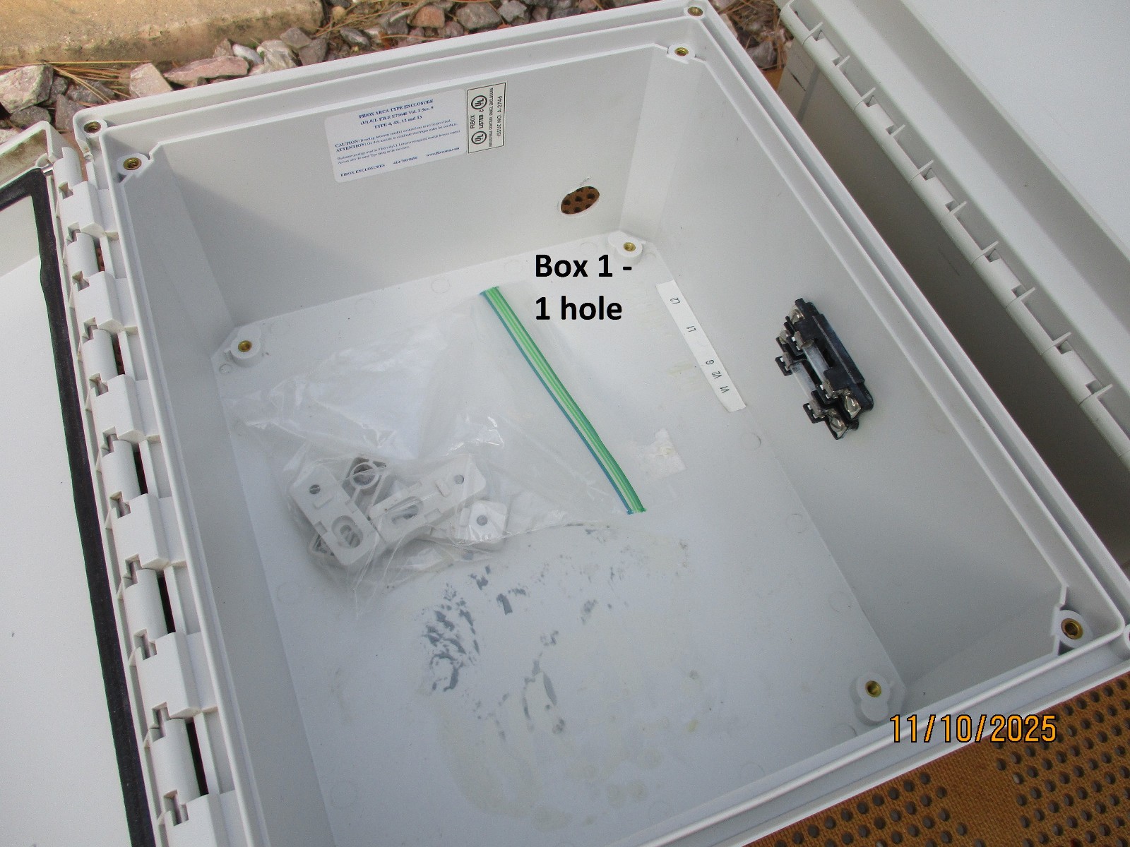 FIBOX ARCA UL Enclosure A-2746 Hinged Opaque NEMA, 10 x 12 x 6, 305 x 254 x 152
