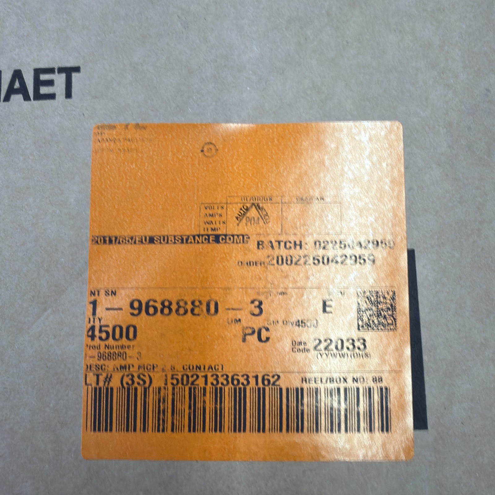 4500 TE connectivity 1-968880-3 automotive connector AMP 2.8 contact