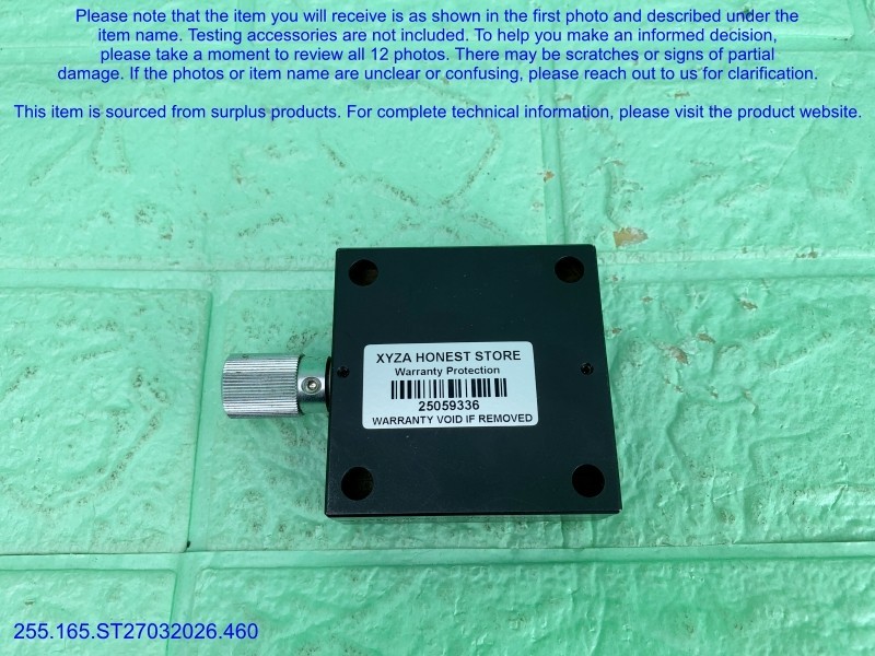 Optosigma G0H-65A76UU 1-Axis Brass Goniometers as shown in photos, sn:9336, DHL.