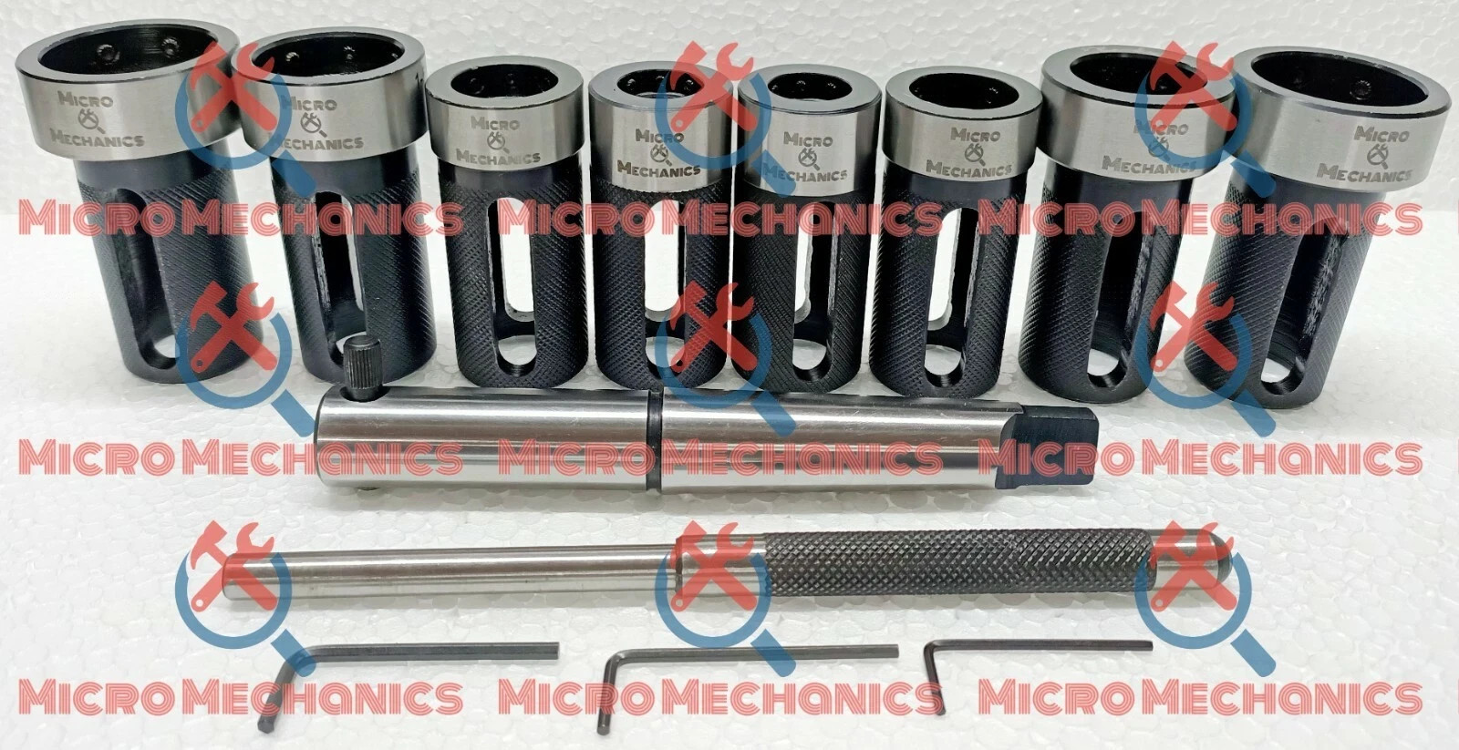 MT3 Die Holder Kit For Lathe Tailstock Morse Taper 3 Sliding Type- Inch & MM USA