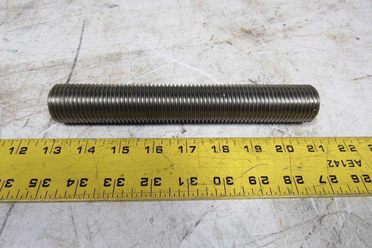 1-1/4″-8x 8″ (OAL 8-1/4″) B8M 316 Stainless Steel Fully Threaded Stud Lot of 5