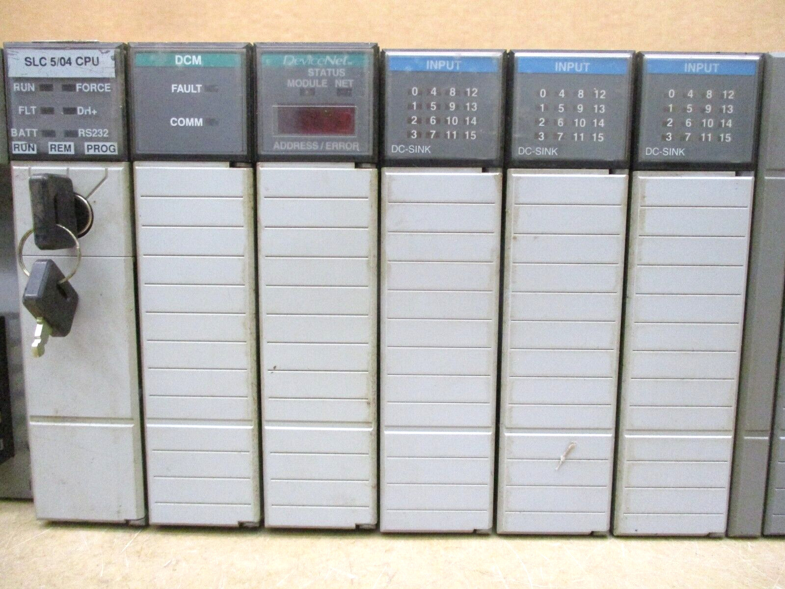 Allen-Bradley SLC 500 1746-P3 SLC 5/04 CPU 1747-L542 1747-DCM 1747-SDN 48693GN