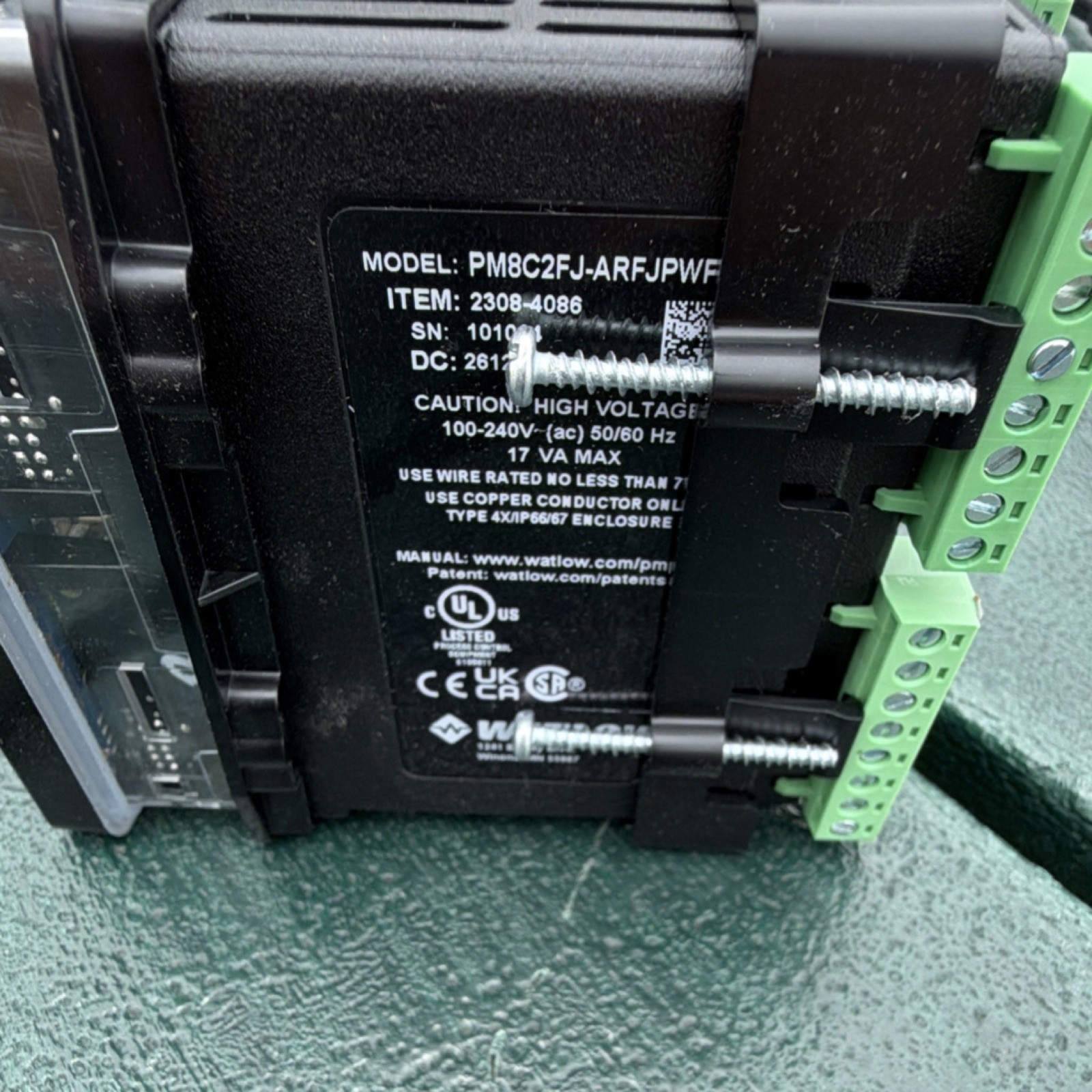 Watlow PM Plus Series Panel Mount Controller PM8C2FJ-ARFJPWP