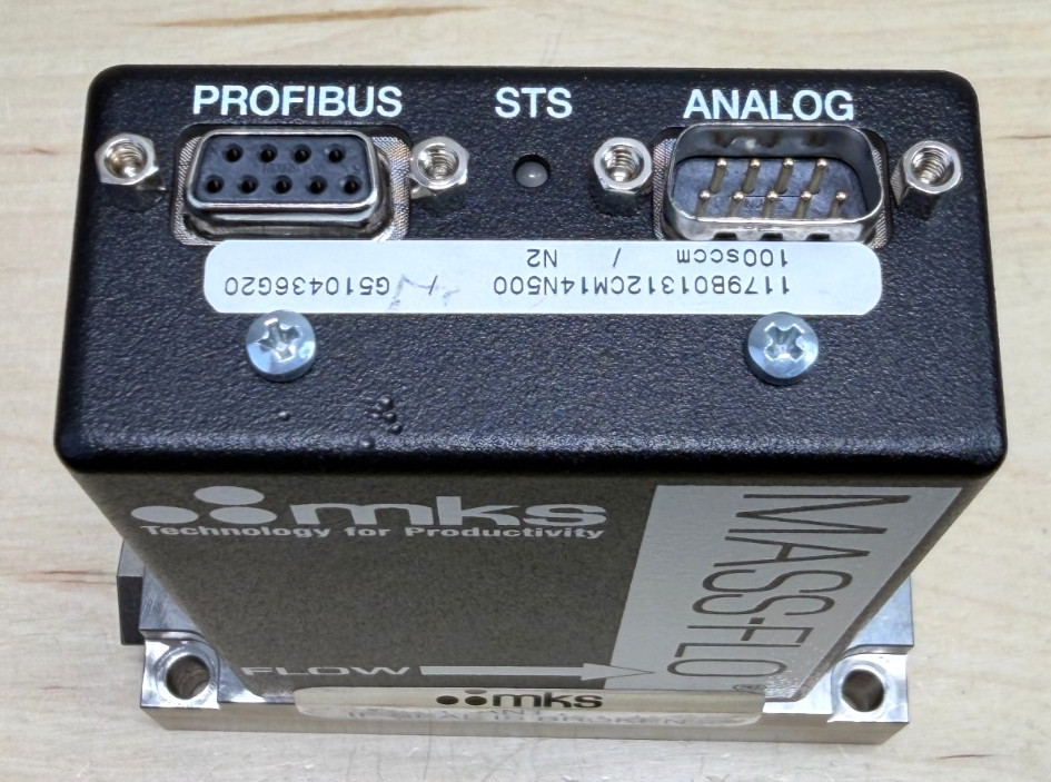 MKS 1179B01312CM14N500 MASS-FLO Flow Meter, 100 sccm, Profibus