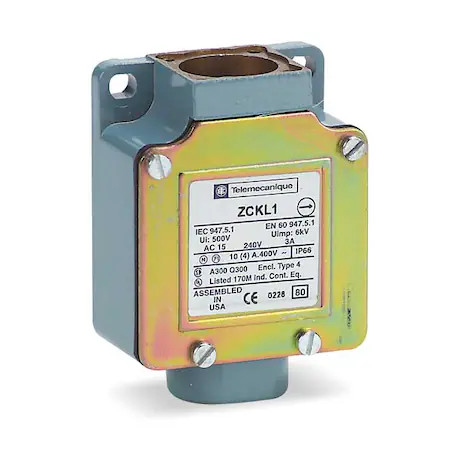 Telemecanique Sensors Zckl1h7 1Nc/1No Limit Switch Body Nema 1, 2, 3, 4, 12 Ip
