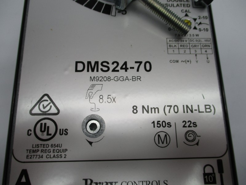 BRAY CONTROLS DMS24-70 24VAC/DC 22S-150S NSMP