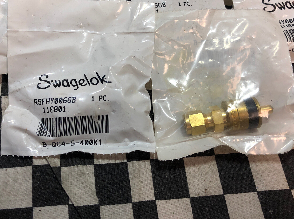 14x Swagelok Quick Connect 1/4″, BLACK KEY, B-QC4-S-400K1, BQC4S400K1 #1649Q19
