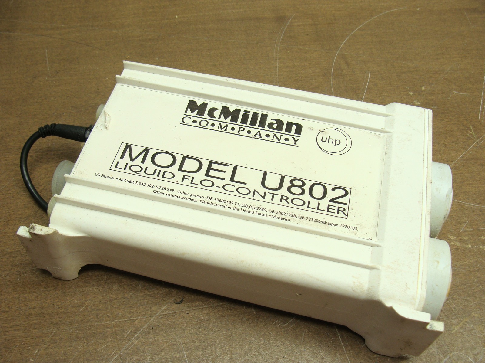 MCMILLAN LIQUID FLOW CONTROLLER U802-9-C-N6-P20-CV12 10 LPM 25 PSID