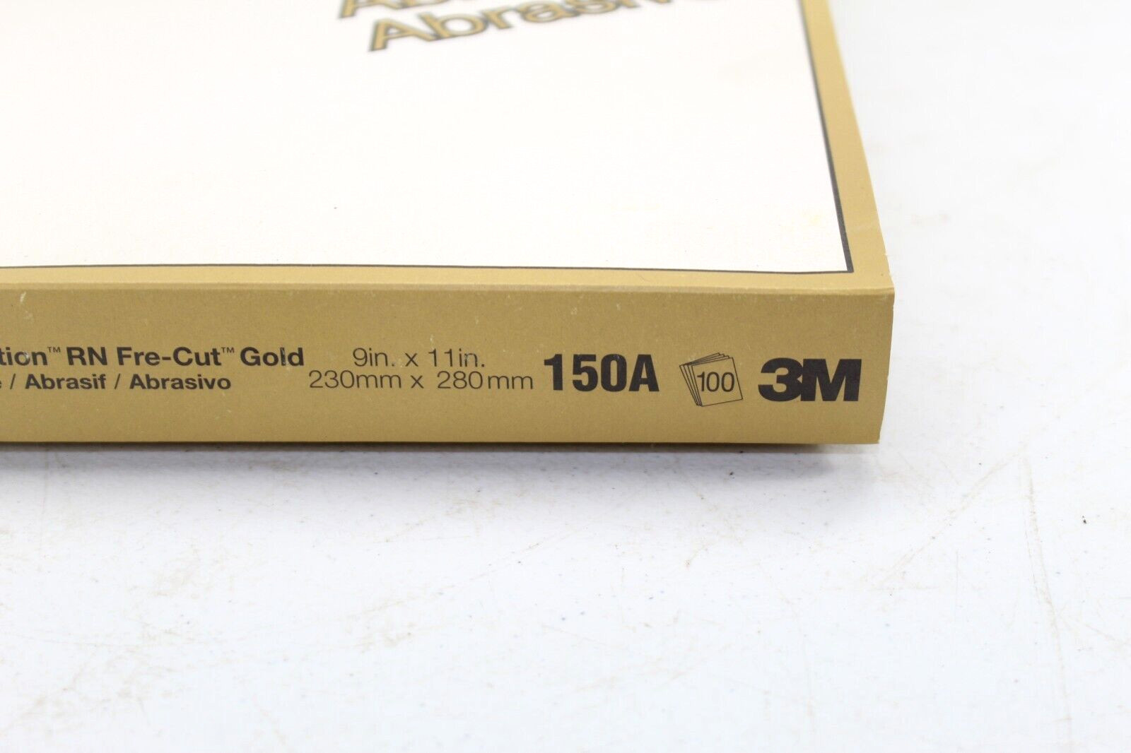 3M Production RN Pre-Cut Gold 216U P150A 02546 Abrasive Sandpaper 100 Sheets NOS