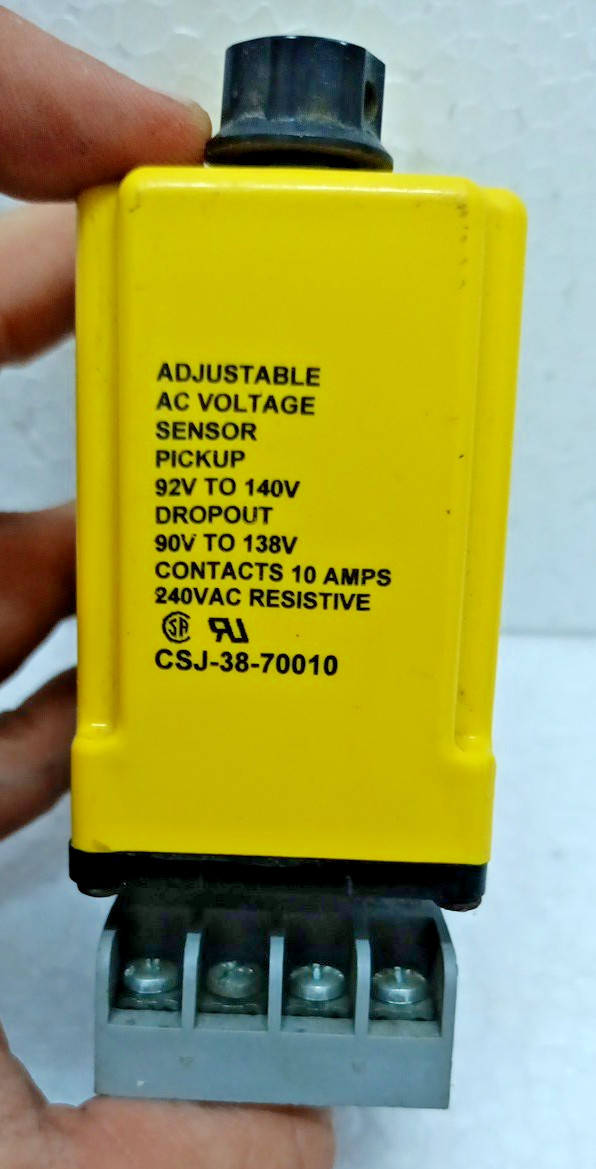 Tyco Electronics Potter & Brumfield CSJ-38-70010 Adjustable Voltage Sensor 220 V