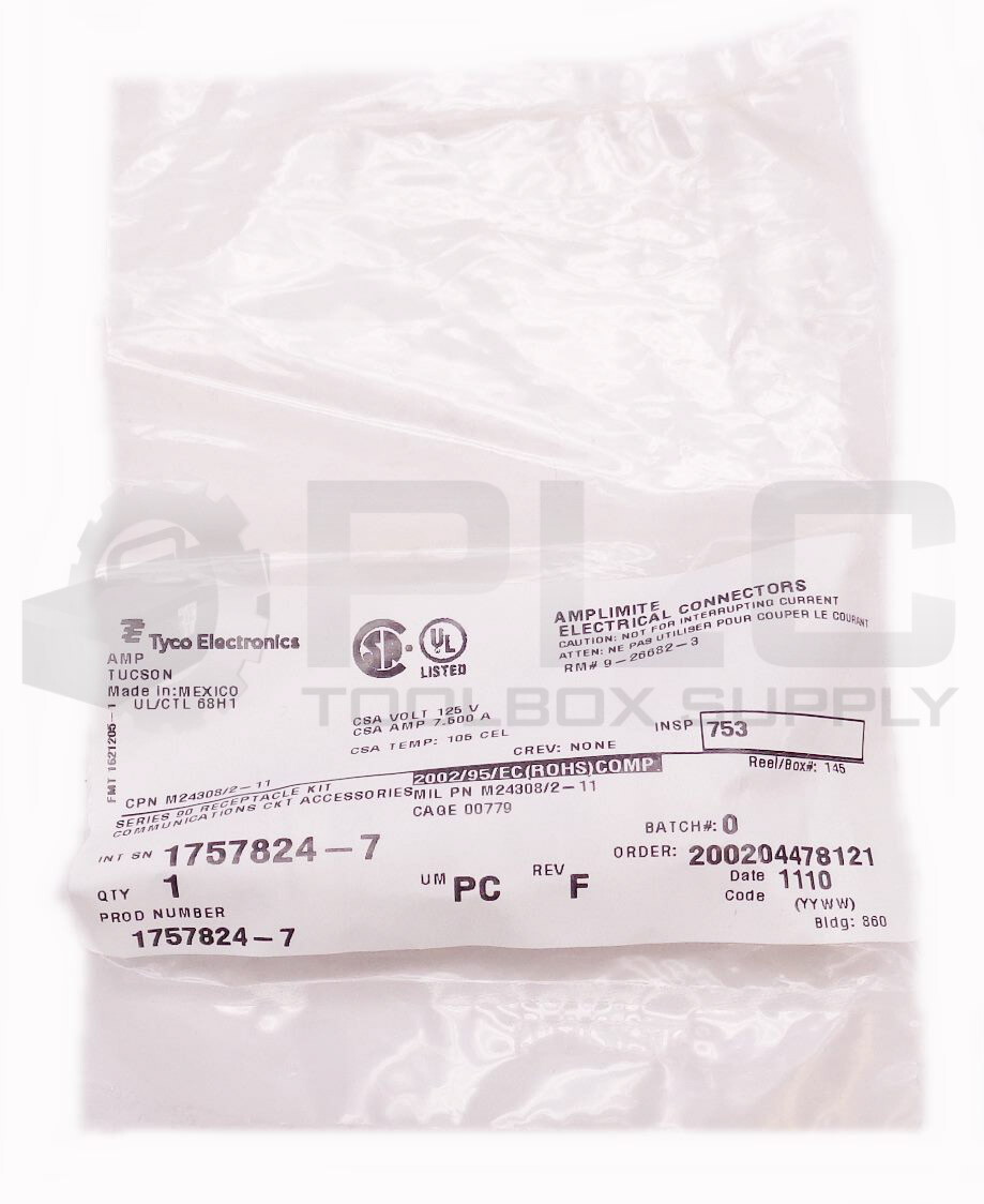 NEW TE TYCO ELECTRONICS 1757824-7 AMPLIMITE ELECTRICAL CONNECTORS SER 90 KIT