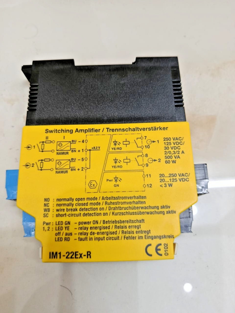 Turck IM1-22EX-R Isolating Switching Amplifier 2-Channel 7541231 ATEX SIL2