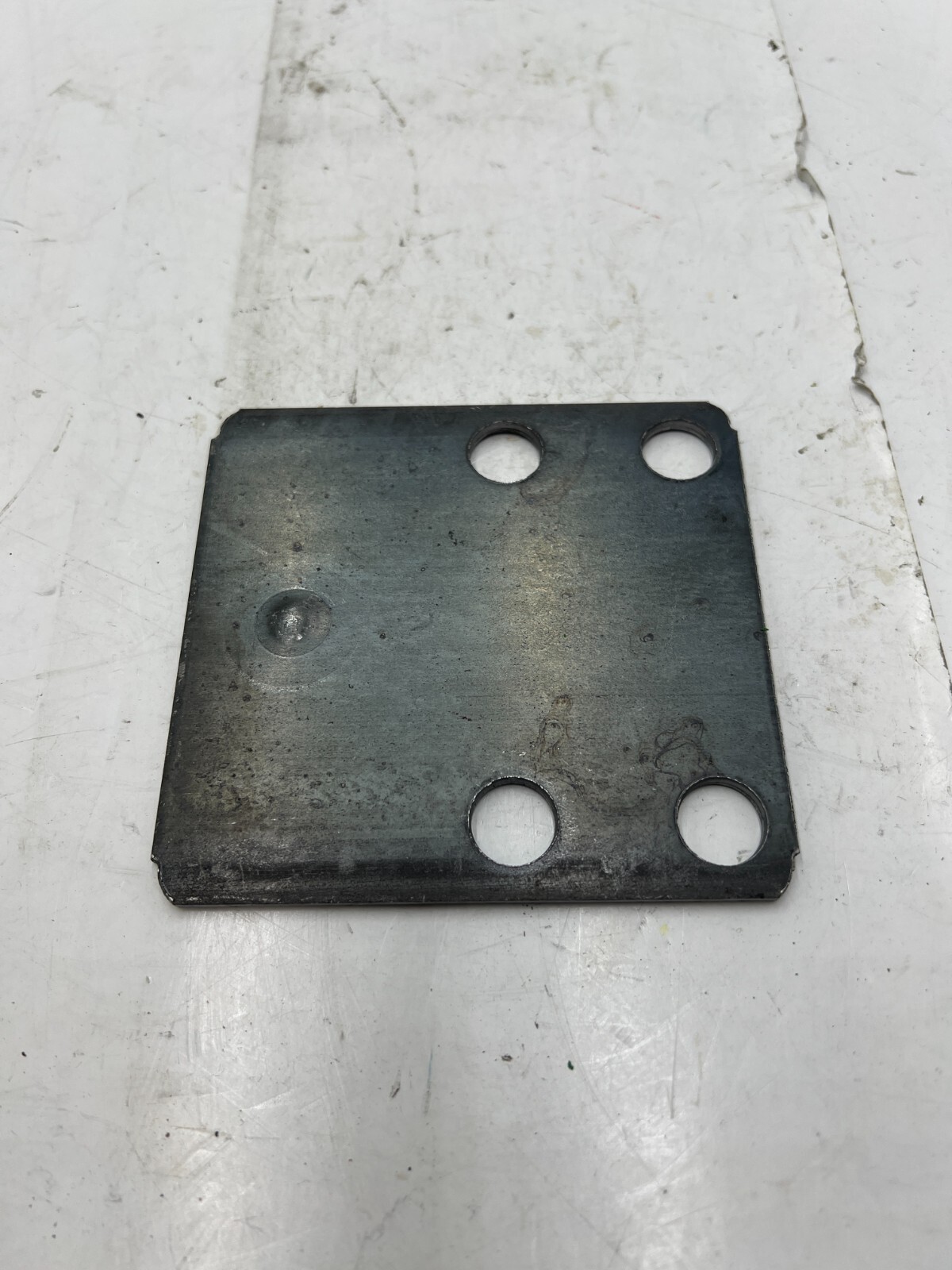 (Qty 25) Upright Shim Footplate 4 X 4-1/4 in 10GA Steel Unfinished 41D989