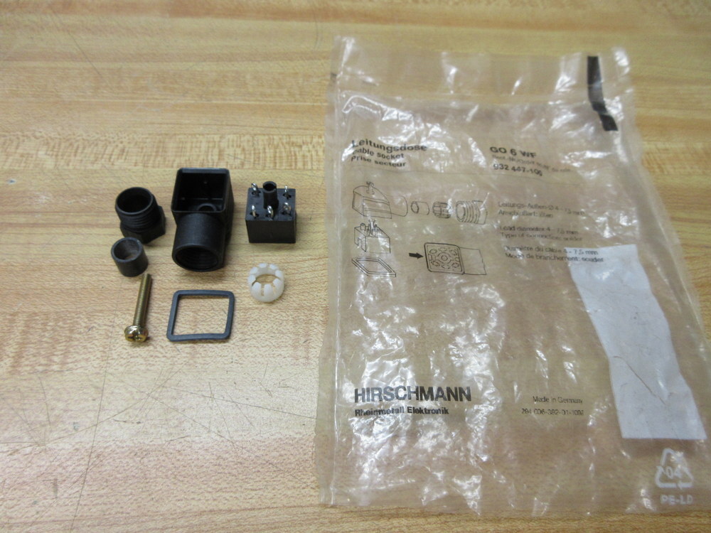 Hirschmann 932447-100 Belden Cable Socket GO 6 WF