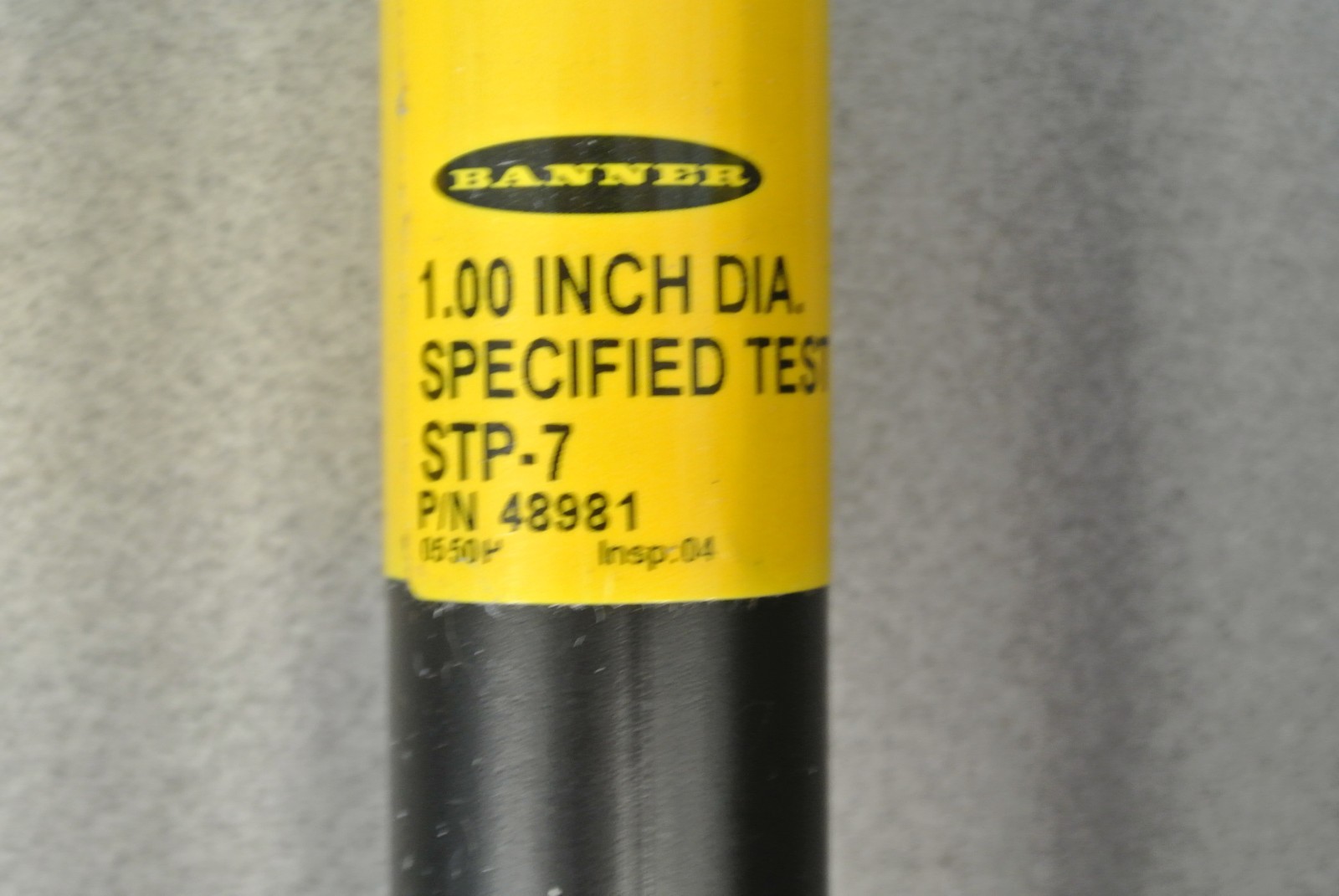 BANNER SPECIFIED TEST PIECES / LOT of 4 — .75″, 1.00″, 3.25″, 3.50″ DIAMETERS