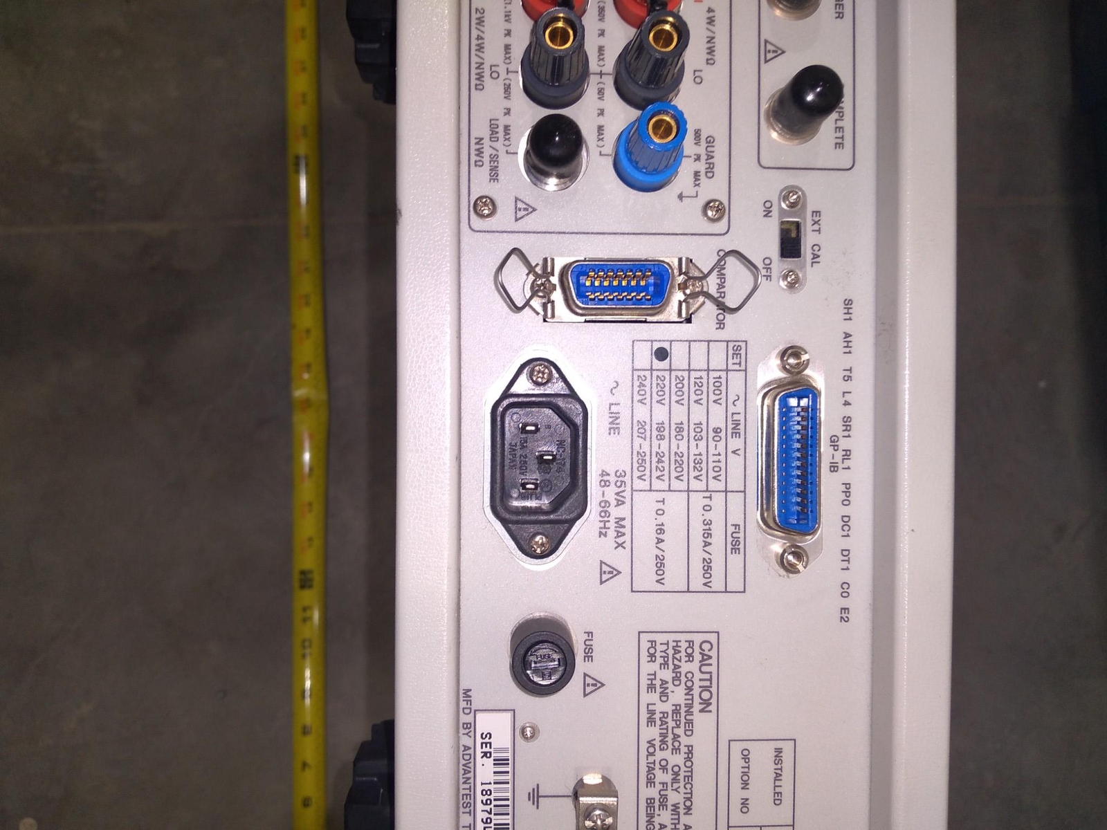 ADVAANTEST R6871E-OHM DIGITAL MULTIMETER