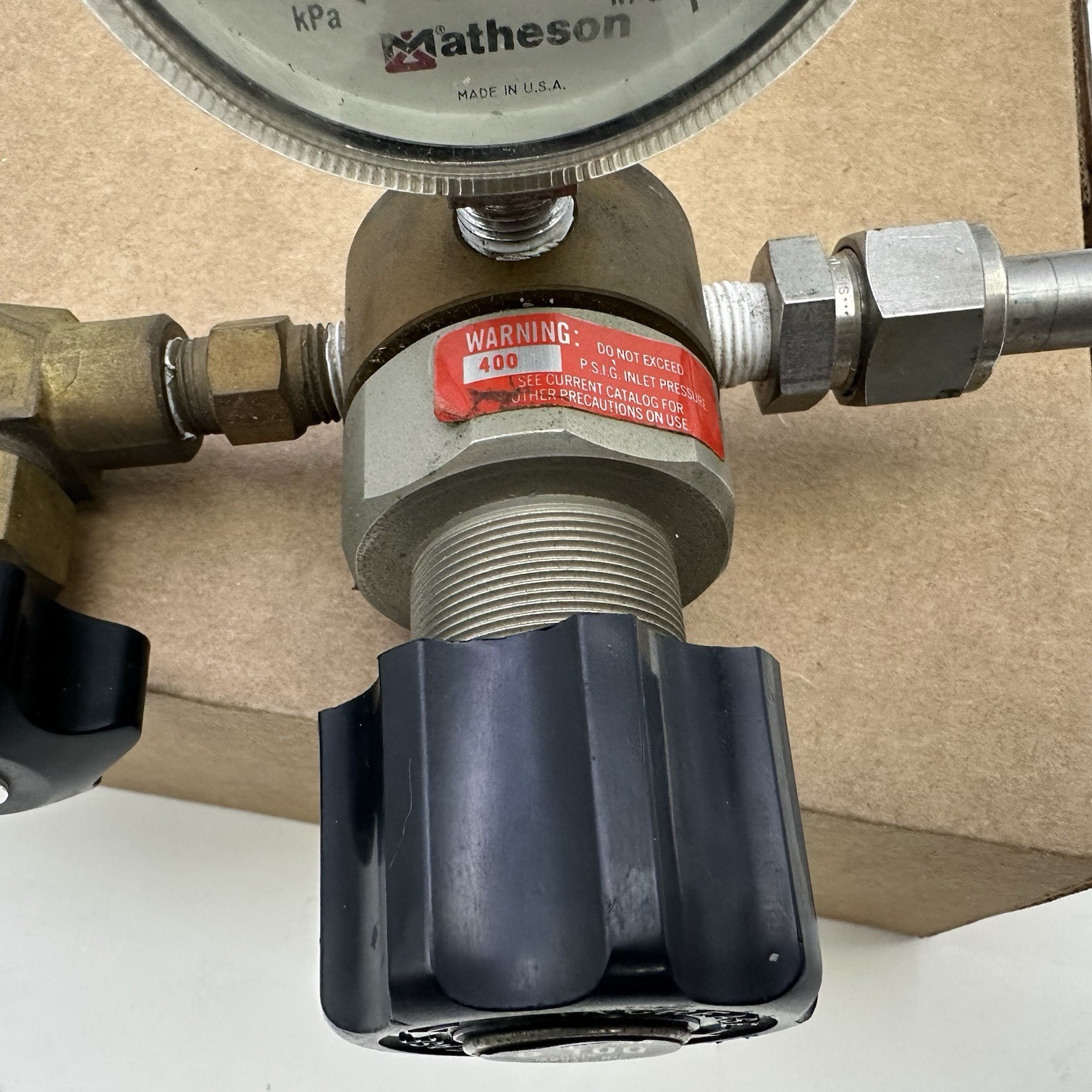 Matheson 3423 Brass High Purity Gas Regulator