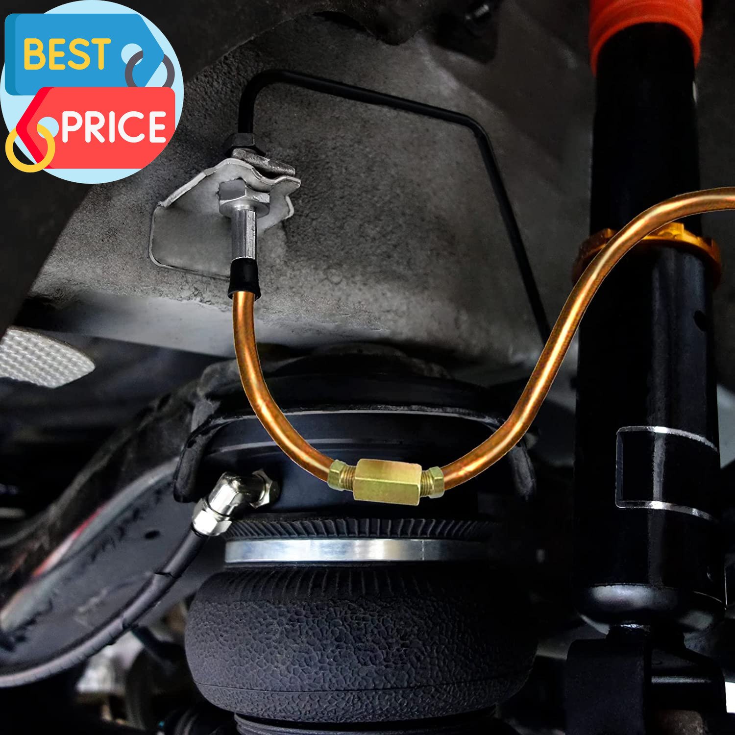 1/4 Brake Line, Upgraded 25 Ft. of 1/4 Flexible Copper Coated Brake Line Tube Ro