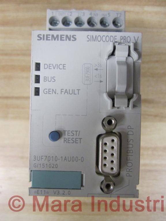 Siemens 3UF7010-1AU00-0 Relay Motor Control W/1 Terminal Block