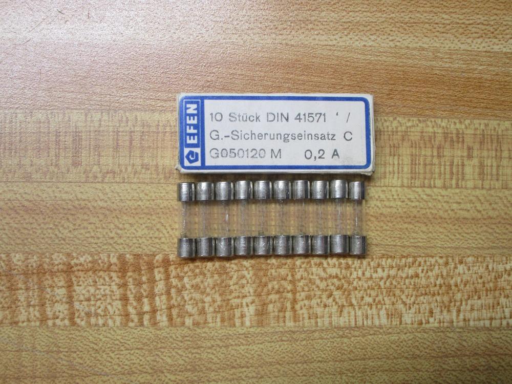 EFEN G050120 M0.2A Fuse M0.2/250C Fine Wire Element (Pack of 10)