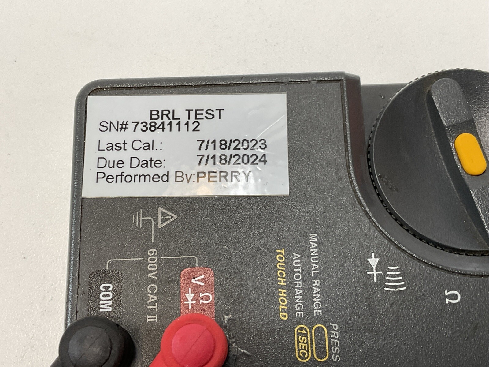 Fluke 70-3 Digital Multi-Meter w/Test Leads – Last Calibration: 7/18/2023 70-III