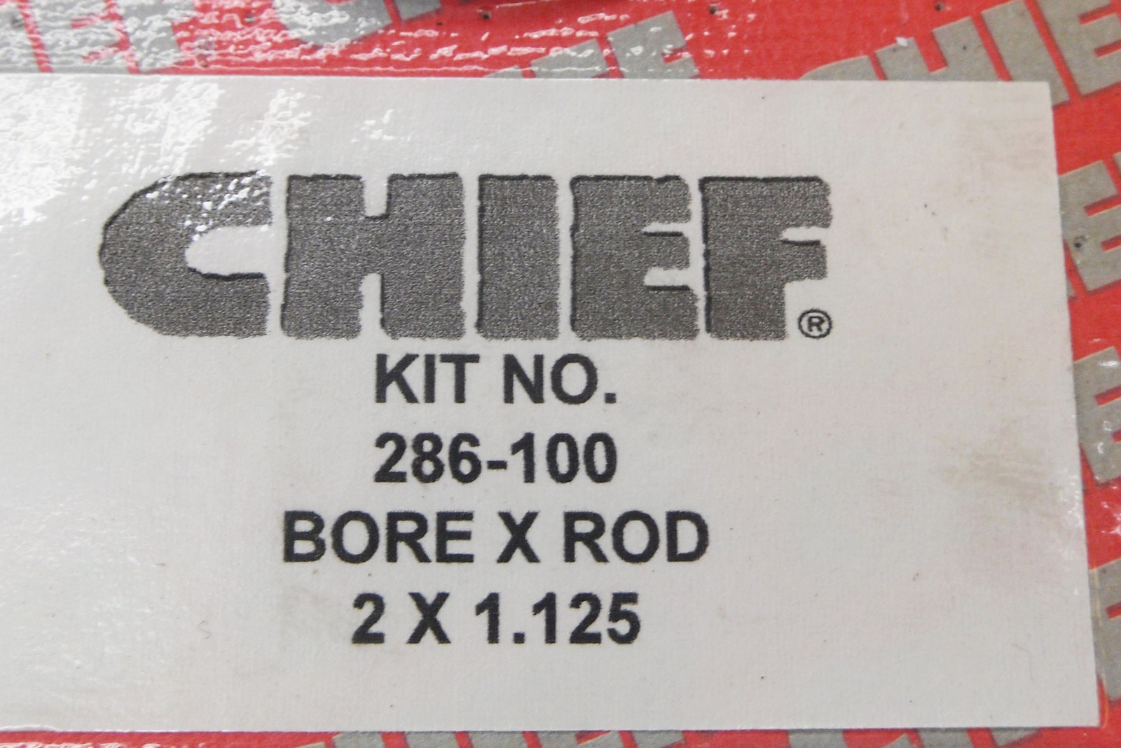 SEALED NEW CHIEF 286-100 HYDRAULIC KIT BORE X ROD 2 X 1.125
