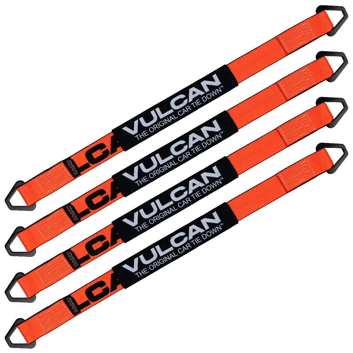 Car Tie Down Axle Strap – Wear Pad – 2×36″, 4 Pack – PROSeries – 3300 lbs SWL