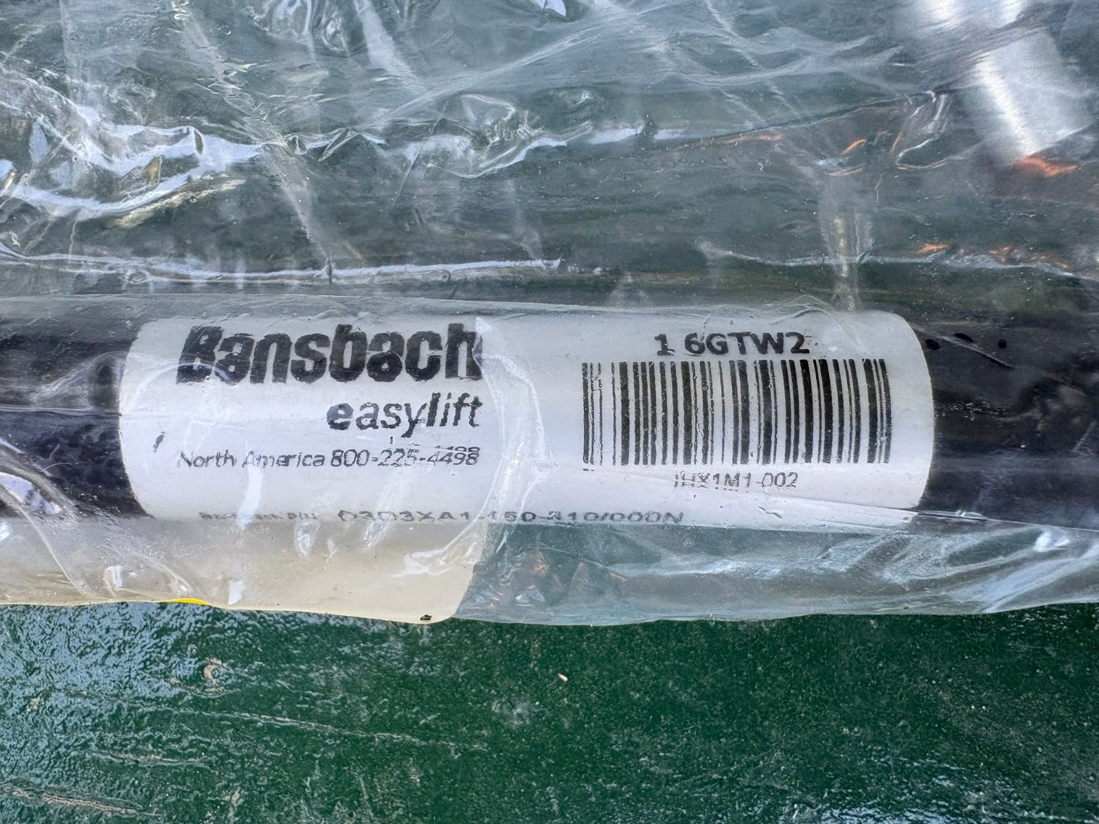 Bansbach Easylift HX1M1-002 Dampers, Extension, Extended Length 16.14