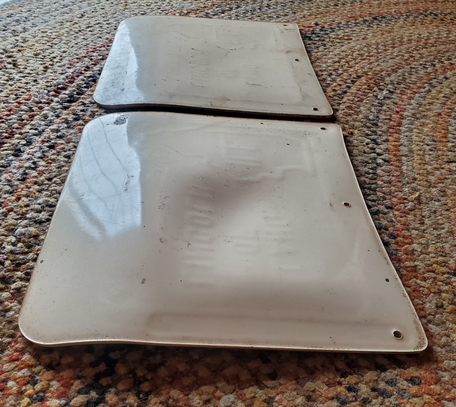 Pair Of Vintage Truck Trucker ” Land Of Lincoln” ILL Illinois Mud Flaps