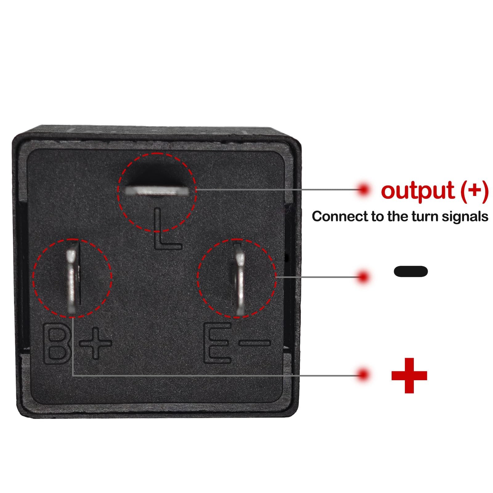 CF13 LED Flasher Relay Pack of 2 – 3 Pin Adjustable Turn Signal Relay CF13 EP…