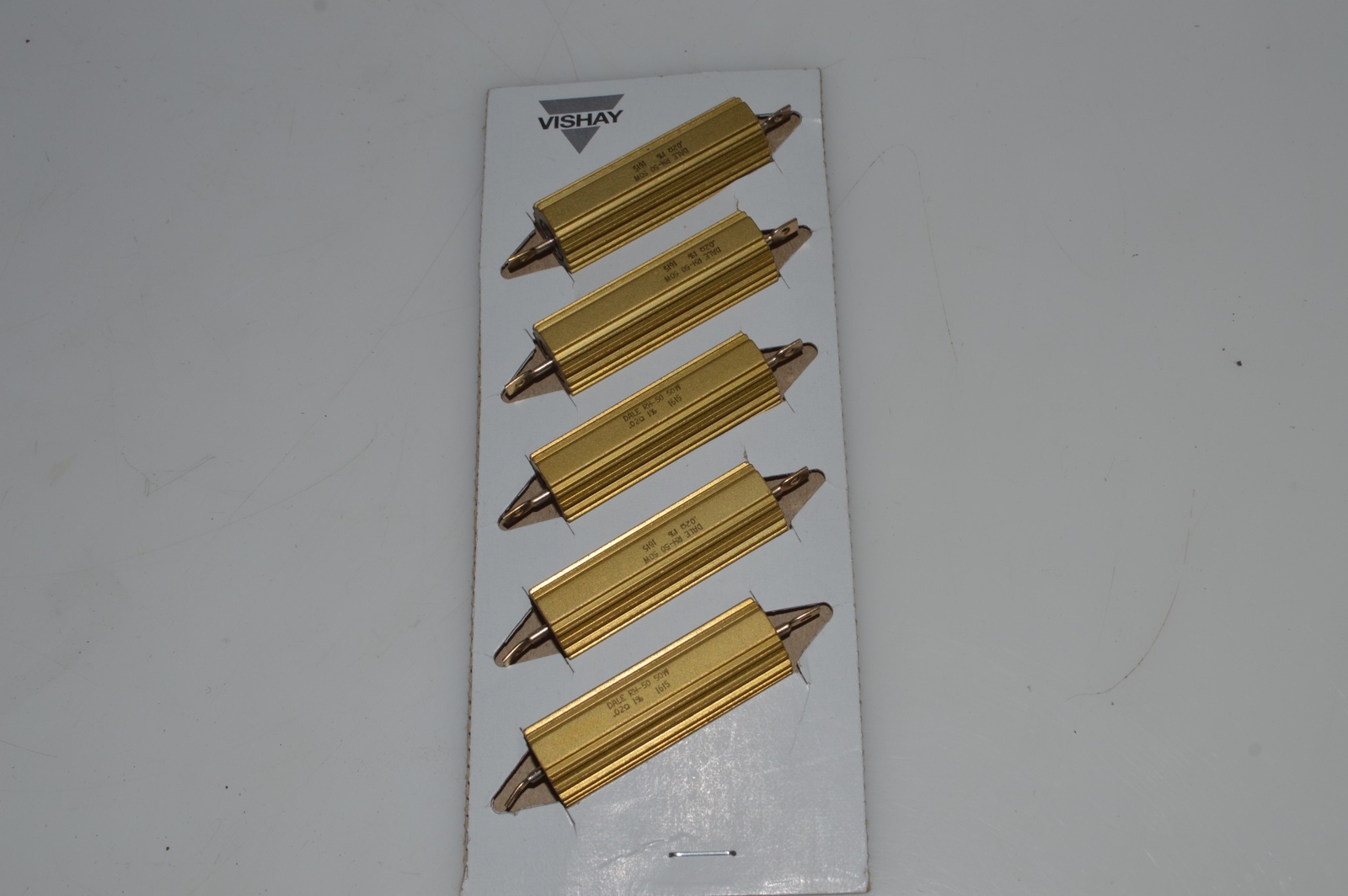 ^^ VISHAY DALE RH-50 50W .020 1% POWER RESISTOR — NEW IN PACKAGE (GCV81)