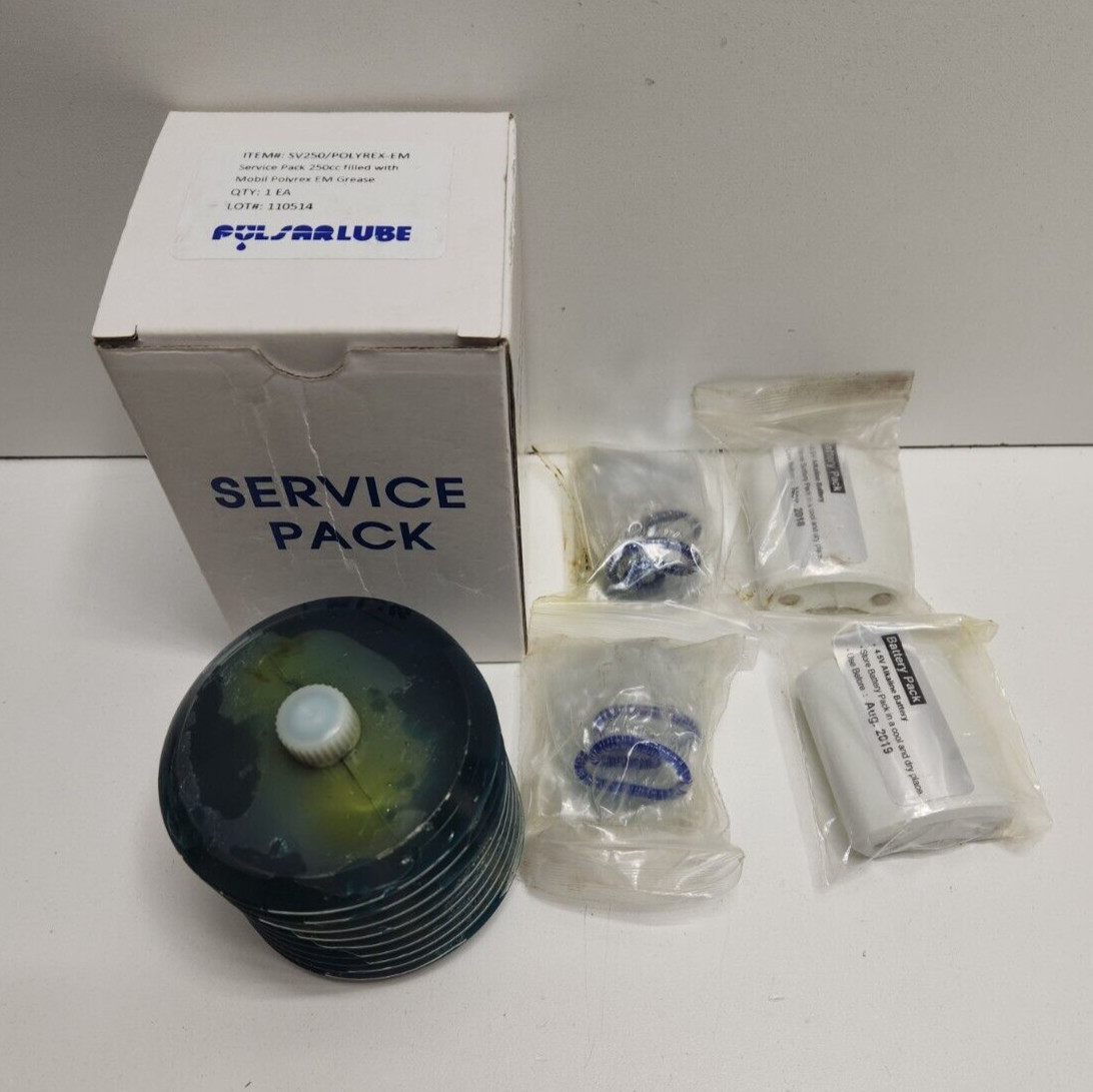 NEW! PULSARLUBE 250CC MOBIL POLYREX EM GREASE SERVICE PACK SV250/POLYREX-EM