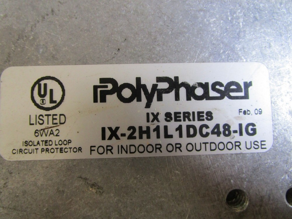 Infinite IX-2H1L1DC48-IG Polyphaser Surge Protector IX2H1L1DC48IG