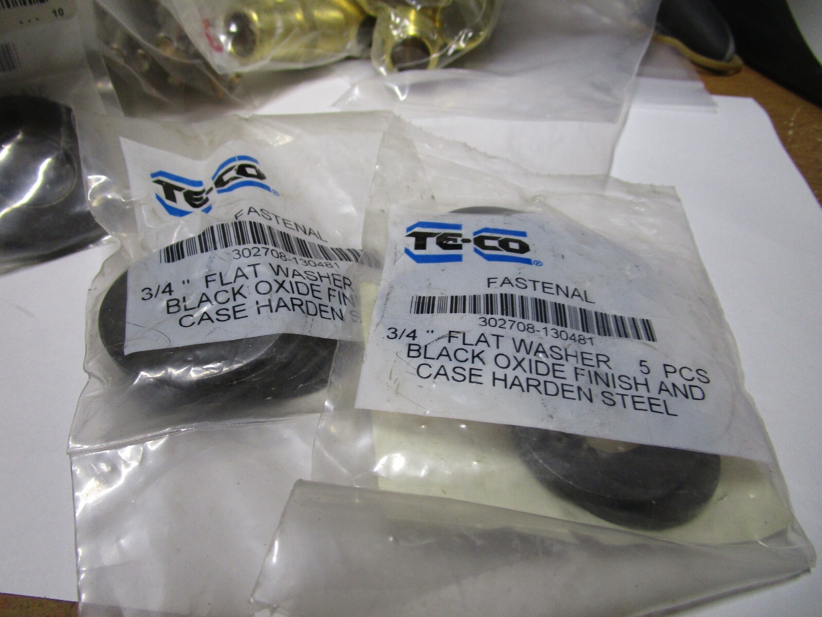 3/4″ Bolt Size 3/4″ID x 1-5/8″OD Black Oxide Steel Flat Washer QTY 10