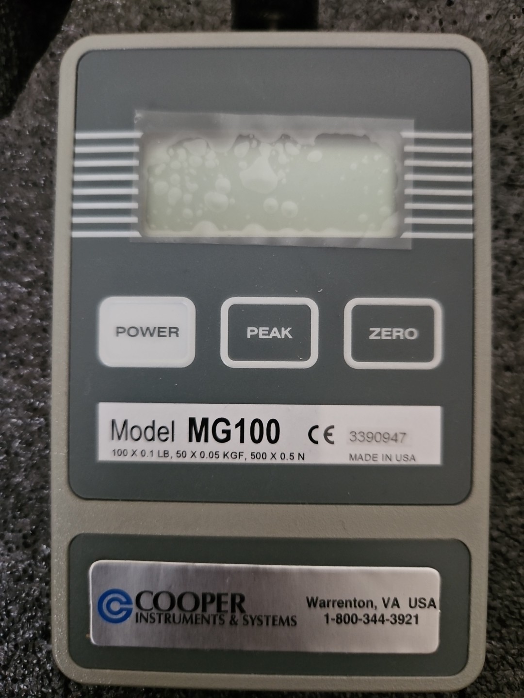 Mark-10 MG100 Digital Force Gauge 100lb + Carry Case & Tripod