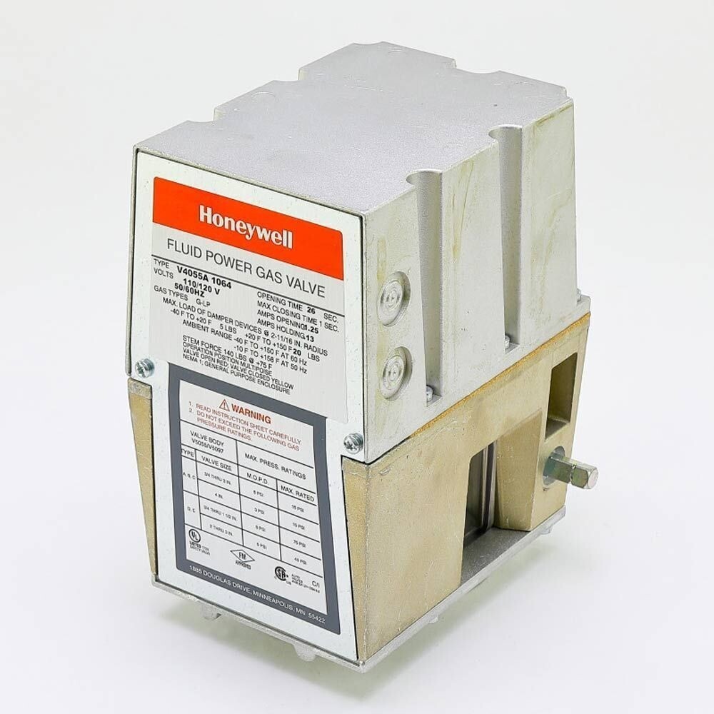 Honeywell V4055A1064 Fluid Power Gas Valve Actuator 120 Vac 60 Hz US Free TAX