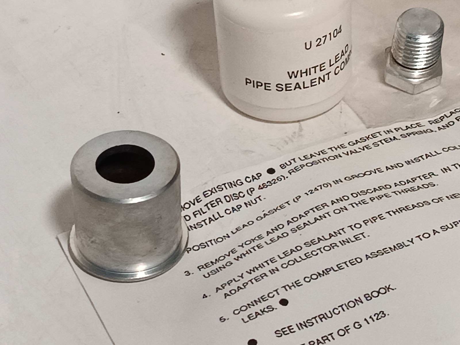 Wallace Tiernan G-1123 Trap Chamber Installation/Repair Parts Kit