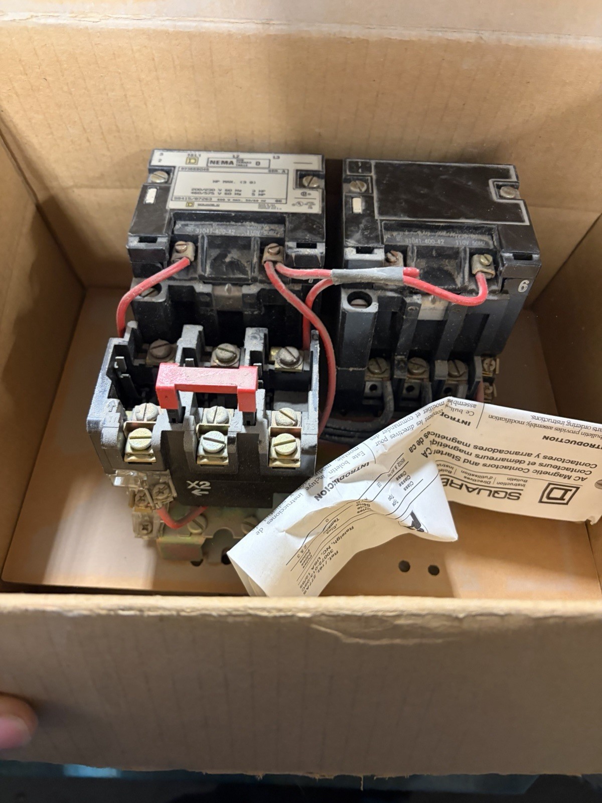 NEW SQUARE D AC REVERSING MAGNETIC STARTER 8736SB04V02S