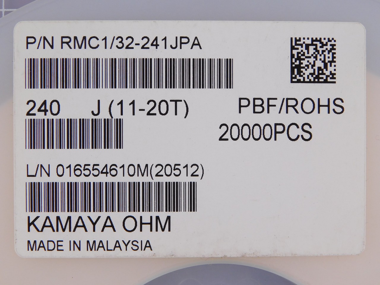 Lot of 18182 KAMAYA RMC1/32-241JPA BQ2