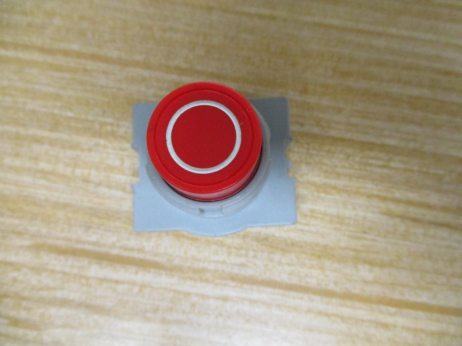 IDEC ABS Black Push Button Red, Circle “O”