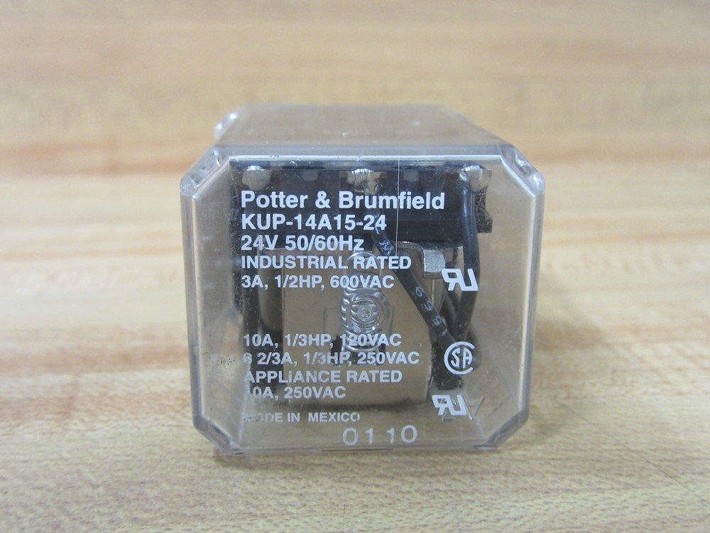 Potter & Brumfield KUP-14A15-24 Relay KUP14A1524 1/3 HP (Pack of 3)