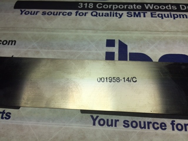 NEW MPM Squeegee Blade – 001958-14/C – 001958-14 w/Warranty