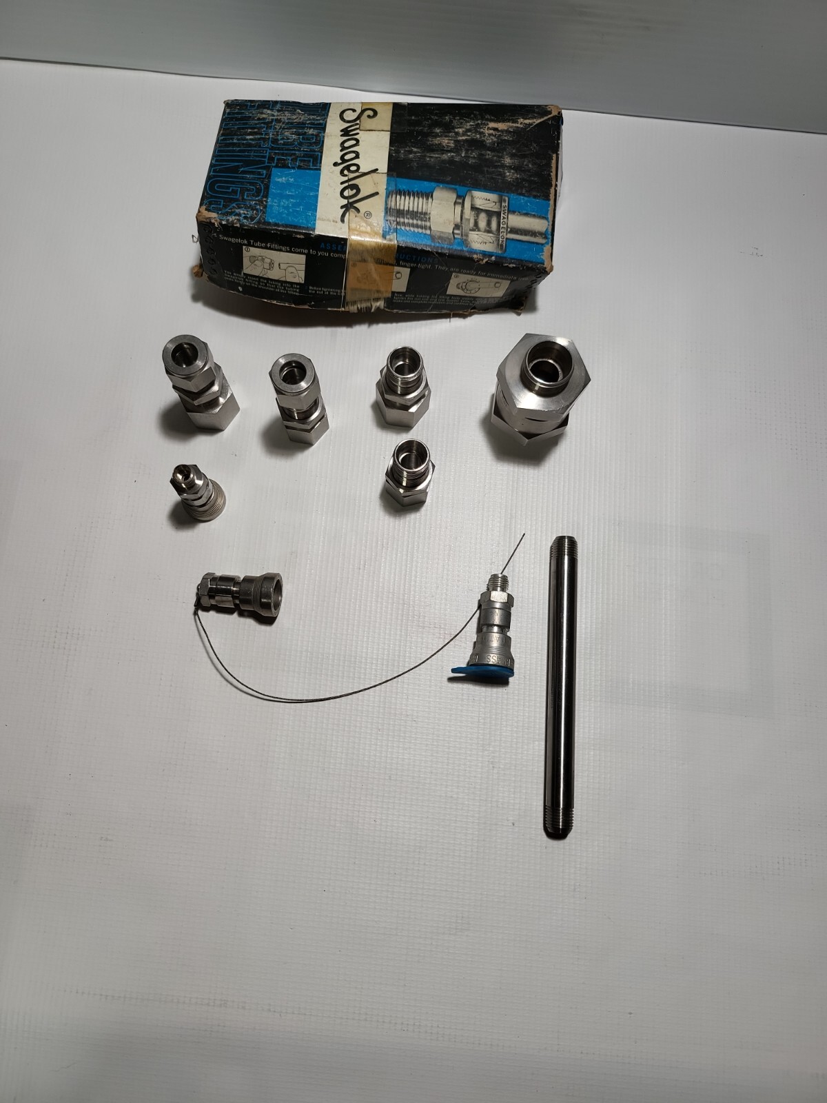 LOT OF 9 various SWAGELOK 316 OD COMPRESSION TUBE FITTING