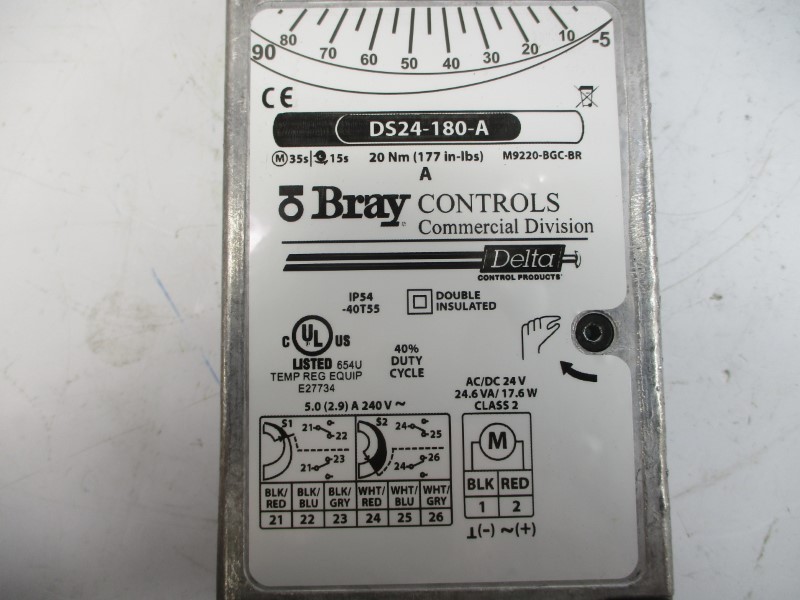 BRAY CONTROLS DS24.180-A 240V 5.0A 15-30S NSMP