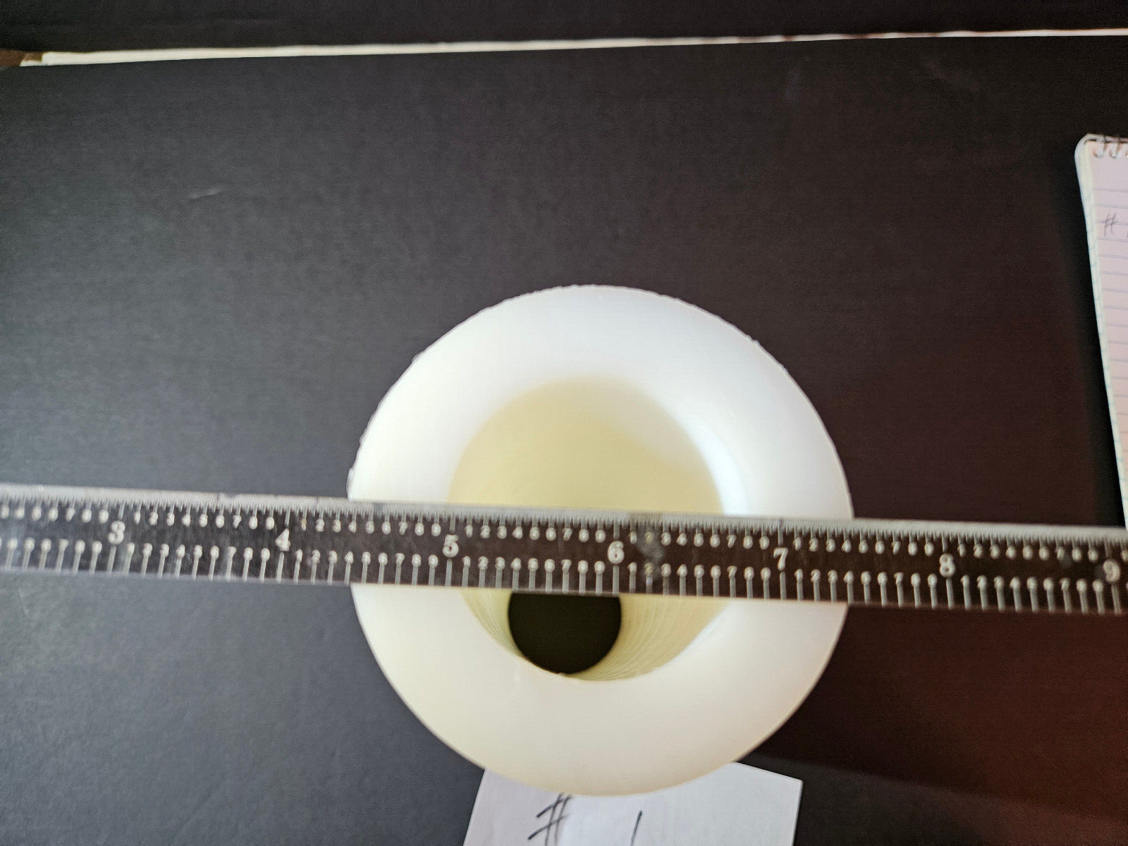 White Nylon Plastic Round Tube Cylinder Pipe Length 8 3/4″ OD 3 1/8 ID 1.85. #1