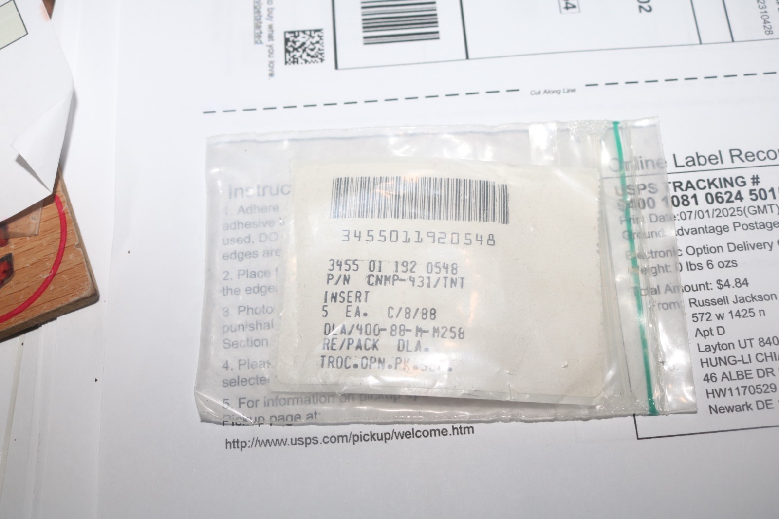 (5) NOS Kennametal carbide turning inserts PN CNMP-431 KC810