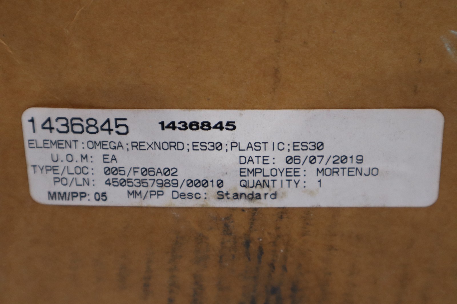 REXNORD 10287353 ES30 OMEGA ELEMENT NEW WITH BOX STOCK H356