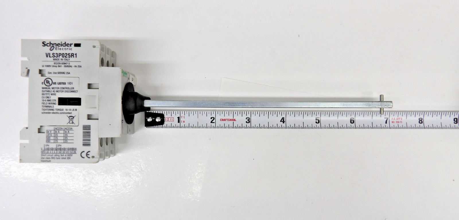 Schneider Electric VLS3P025R1 Disconnect Switch IEC/EN 60947-3