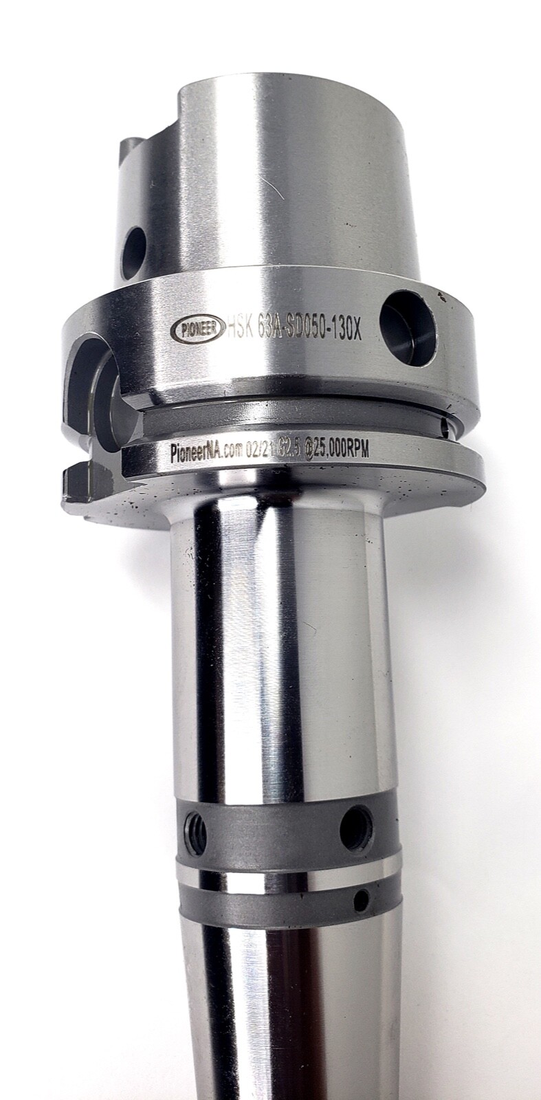 Pioneer HSK 63A-SD050-130X Shrink Fit Holder 0.5″ Bore 25000 RPM New
